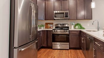 Solid Wood Shaker Style Cabinets in Kitchen